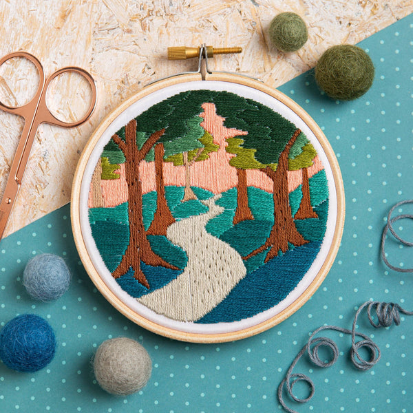Forest Walk Mini Embroidery Kit Hawthorn Handmade