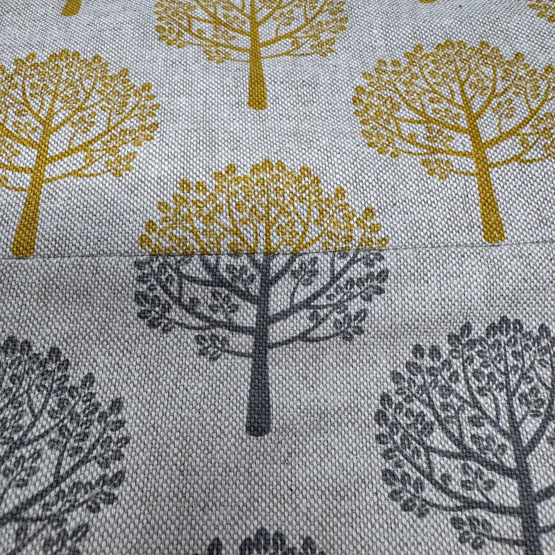 Into the Woods Project Bag – Large (Natural/Mustard Trees with Natural/Grey Trees Base)