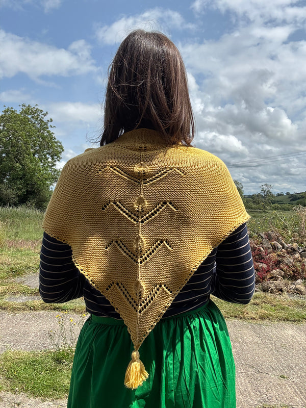 Tulip Shawl Pattern by Nicky Jerrome