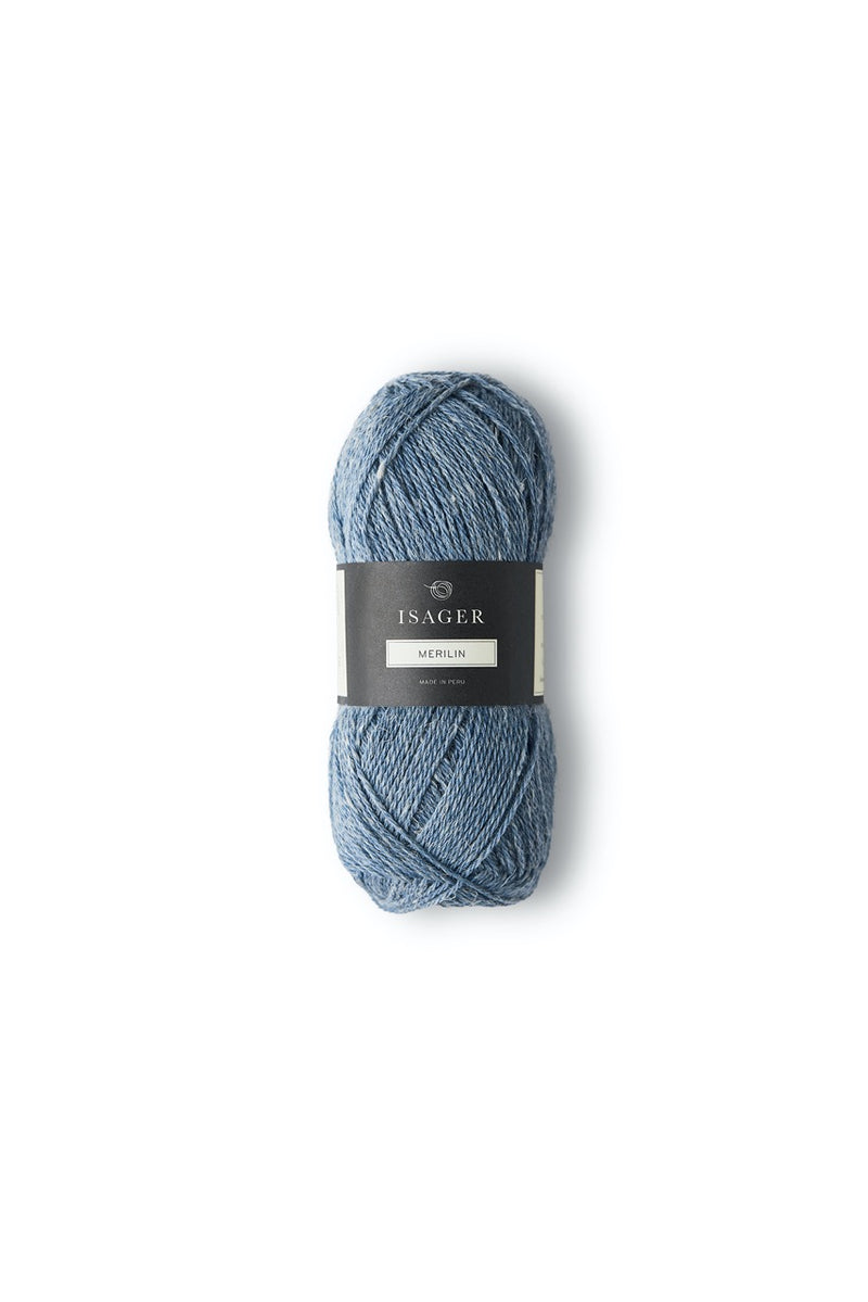 Isager Merilin Yarn UK Wool linen sport weight 4-ply shade 10