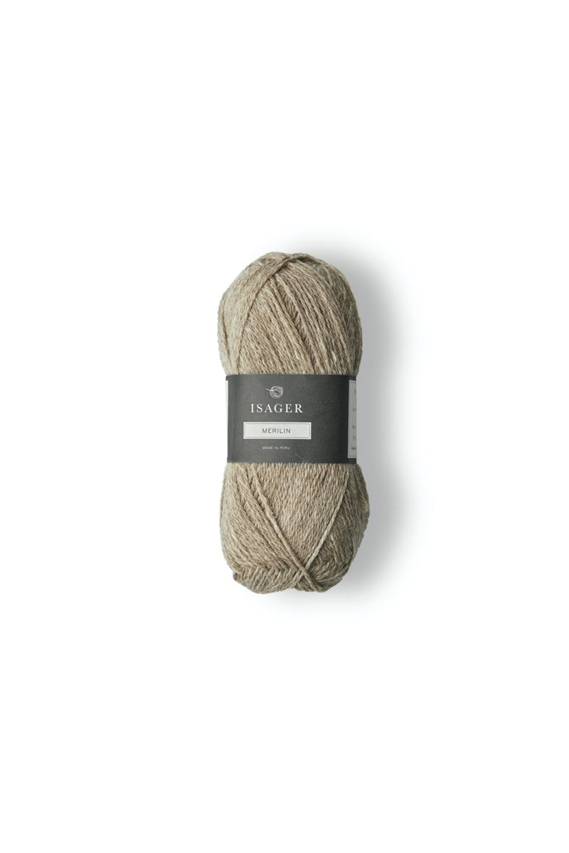 Isager Merilin Yarn UK Wool linen sport weight 4-ply shade 7s