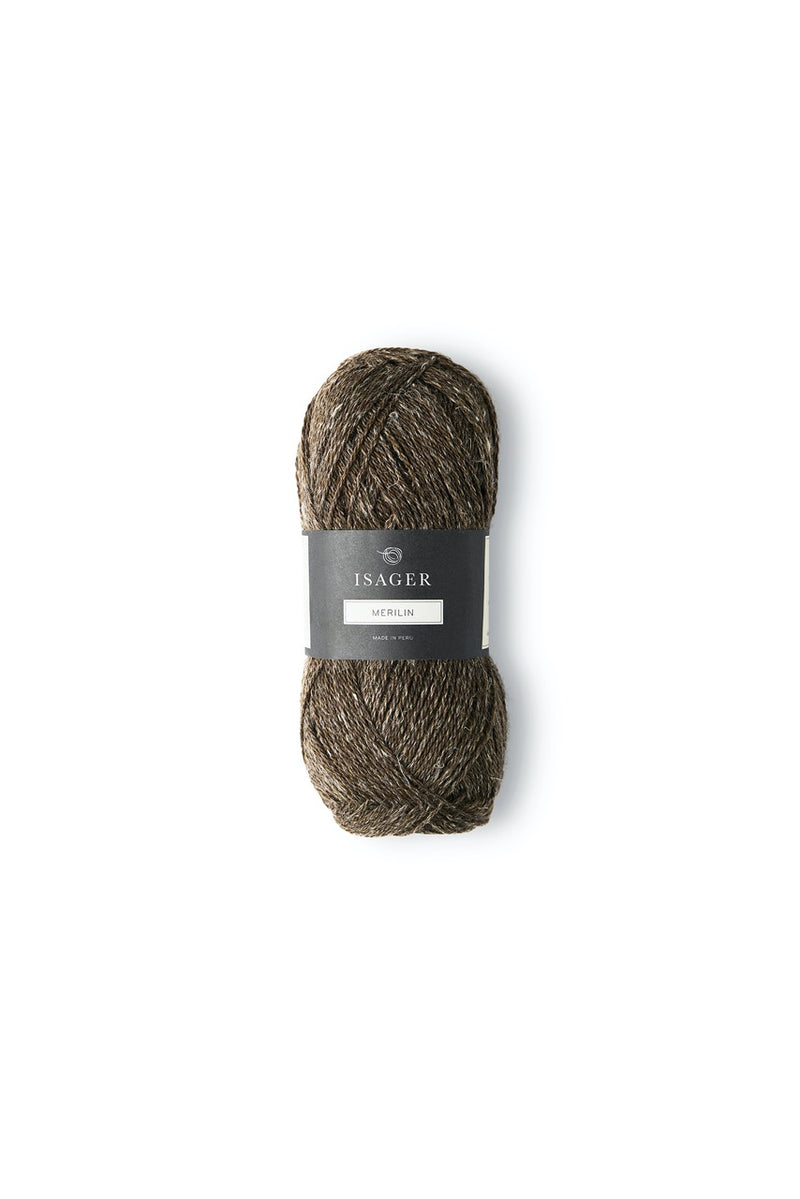 Isager Merilin Yarn UK Wool linen sport weight 4-ply shade 9