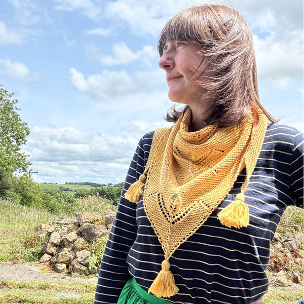 Tulip Shawl Pattern by Nicky Jerrome