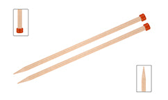 KnitPro Basix Wood Single Pointed Straight Needles