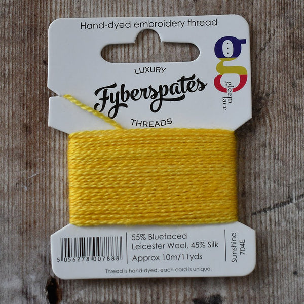 Fyberspates Gleem Hand-dyed Embroidery/Mending Thread Sunshine 704E