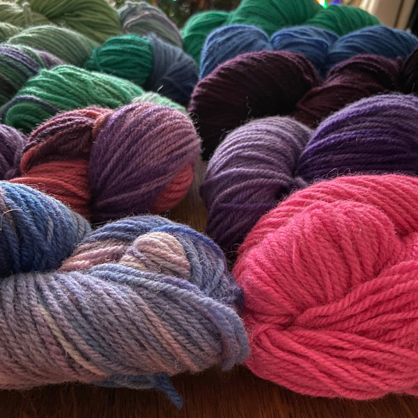 Frome Yarn Collective Emborough Aran Wookey Hole Edition dyed by Kissi