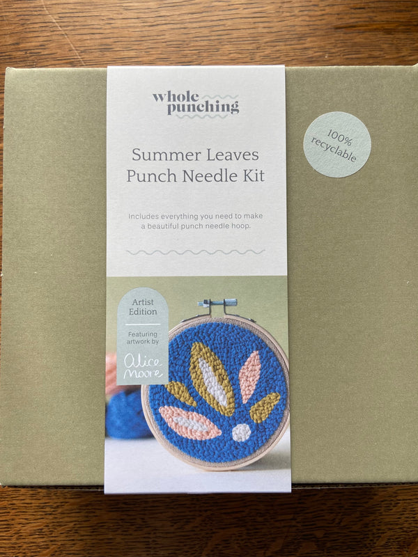 Whole Punching Punch Needle Kit: Summer Leaves