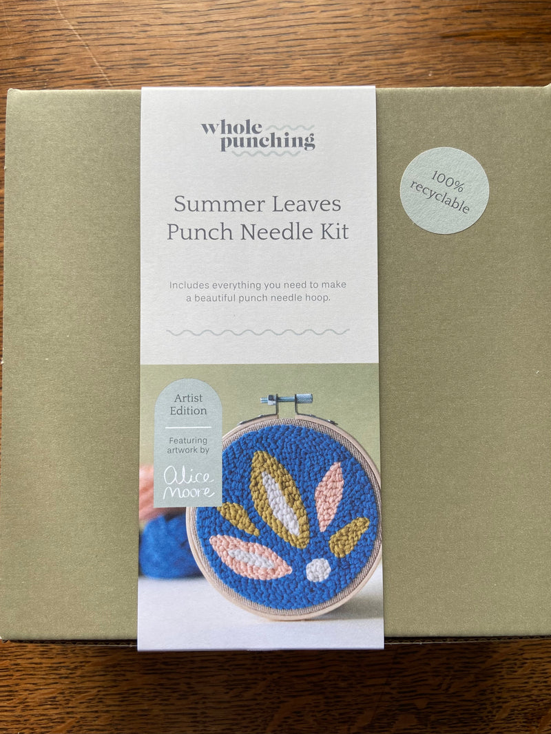 Whole Punching Punch Needle Kit: Summer Leaves