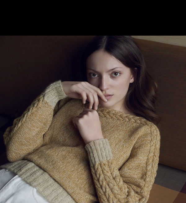 “C6 (Cable 6) Sweater Pattern” by Helga Isager for Isager