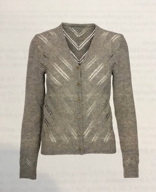 “Daffodil Cardigan Pattern” by Helga Isager for Isager