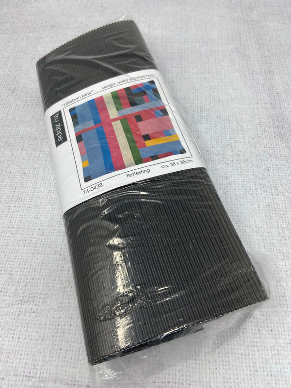 Fru Zippe Woollen Cross Stitch Kit: Still Life In Pink Cushion Cover